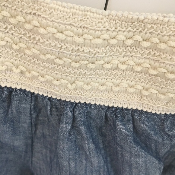 Just Be, Blue and off-white shorts. Size small - Picture 7 of 11